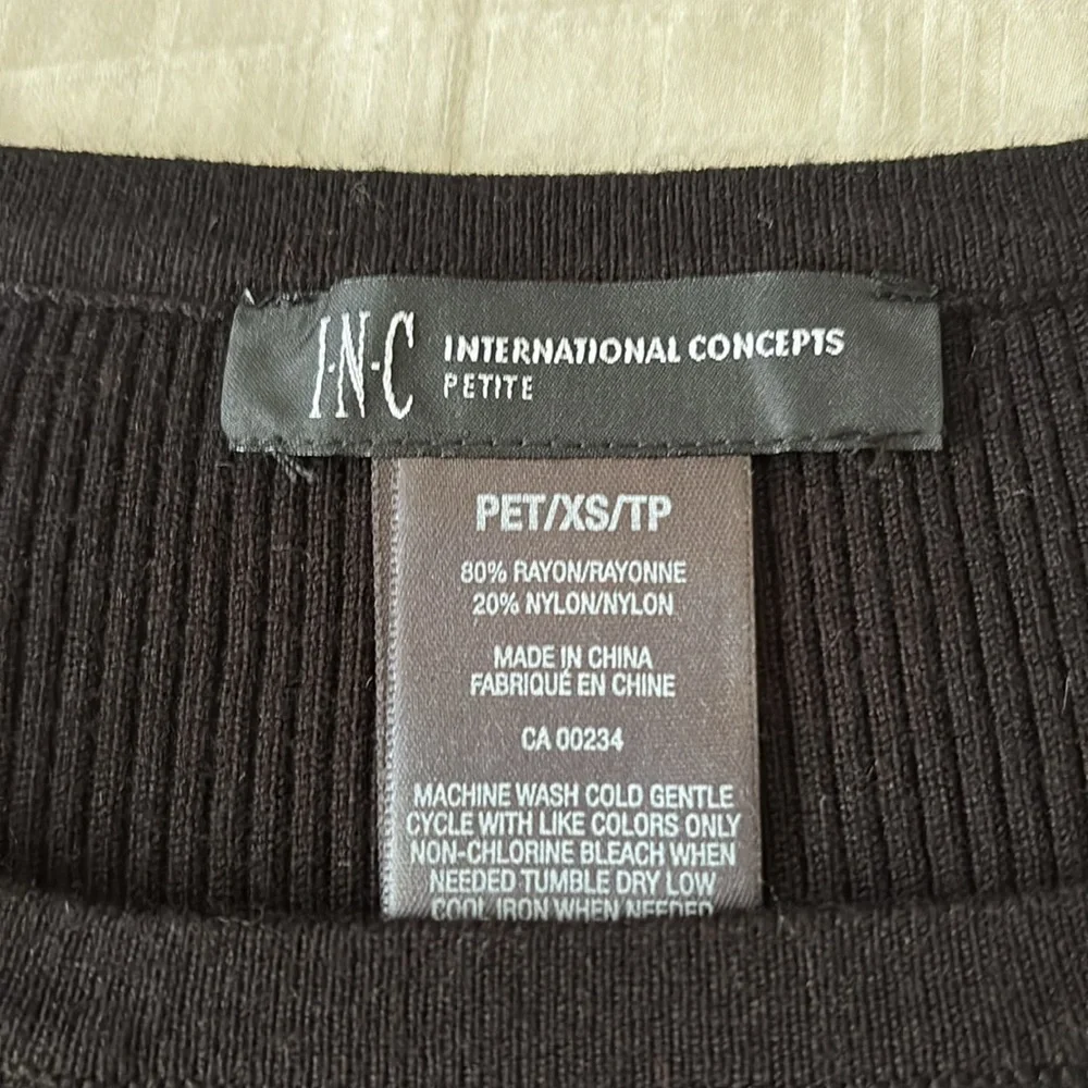 INC Black Ribbed Cutout Sweater - Picture 4 of 6